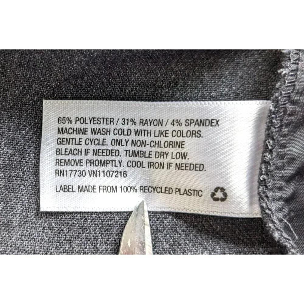 NWT PROLOGUE Hematite Gray Mid-Rise Stretch Pull-On Jogger Pants Size XXL